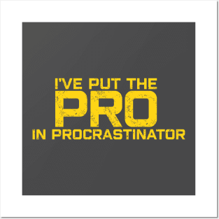 I'VE PUT THE PRO IN PROCRASTINATOR Posters and Art